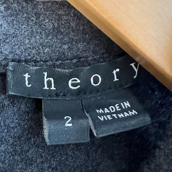 THEORY Sleeveless Wool Blend Dress - Picture 11 of 13